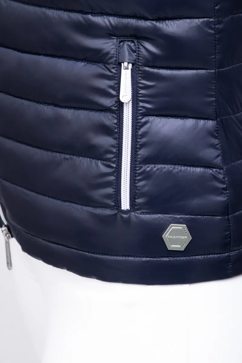 Coldstream Southdean Quilted Gilet - Navy/White/Blue-4